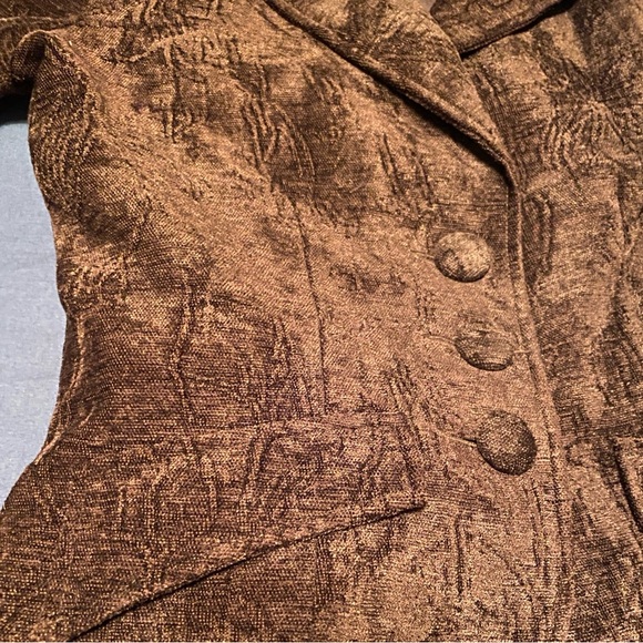 Brown Textured Blazer by J. Peterman - Picture 14 of 16